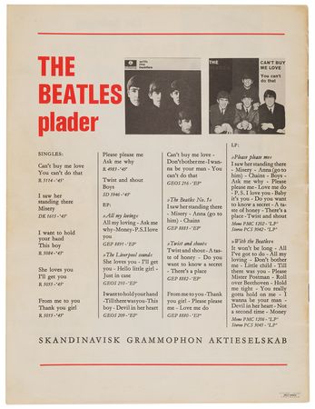 Lot #3025 John Lennon and Jimmie Nicol Signed Danish Concert Program - K.B. Hallen in Copenhagen, June 4, 1964 - Image 11