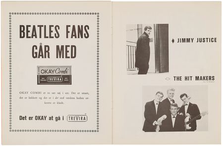 Lot #3025 John Lennon and Jimmie Nicol Signed Danish Concert Program - K.B. Hallen in Copenhagen, June 4, 1964 - Image 8
