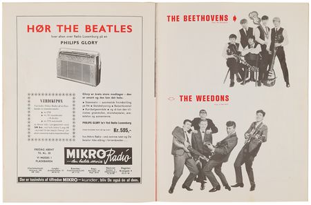 Lot #3025 John Lennon and Jimmie Nicol Signed Danish Concert Program - K.B. Hallen in Copenhagen, June 4, 1964 - Image 9