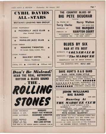 Lot #3270 Rolling Stones: Issue of Jazz News & Review Magazine (January 9, 1963) - Image 2