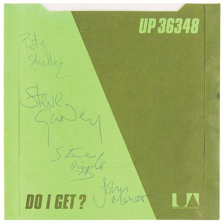 Lot #3571 The Buzzcocks Signed 45 RPM Single Record - 'What Do I Get?' - Image 1