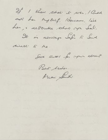 Lot #3193 Mimi Smith Autograph Letter Signed - 