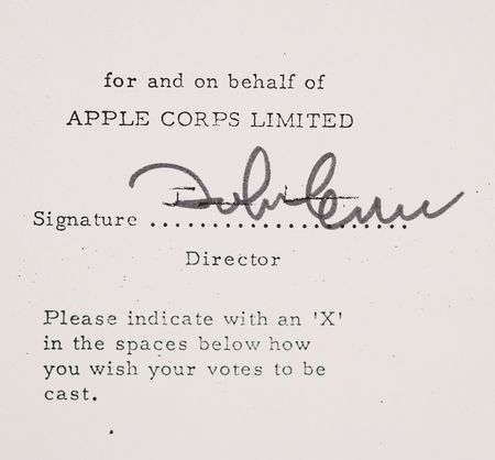 Lot #3020 John Lennon Document Signed for Python Music Limited - Image 2