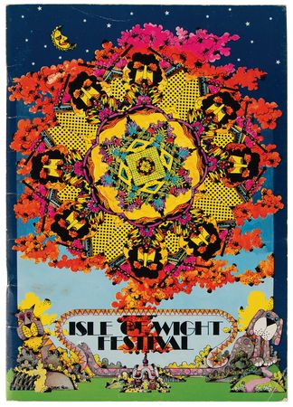 Lot #3238 Jimi Hendrix: Isle of Wight Festival 1970 Original Program and Press Pass - Image 1
