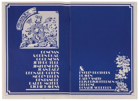 Lot #3238 Jimi Hendrix: Isle of Wight Festival 1970 Original Program and Press Pass - Image 3