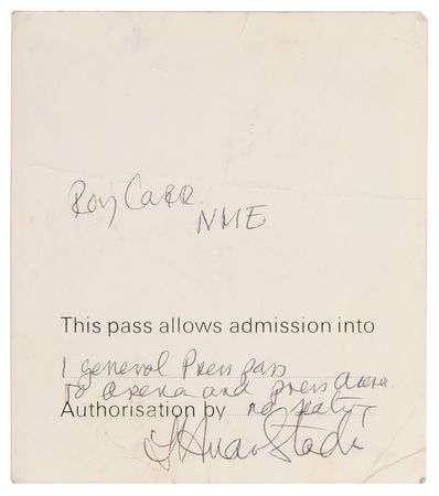 Lot #3238 Jimi Hendrix: Isle of Wight Festival 1970 Original Program and Press Pass - Image 9