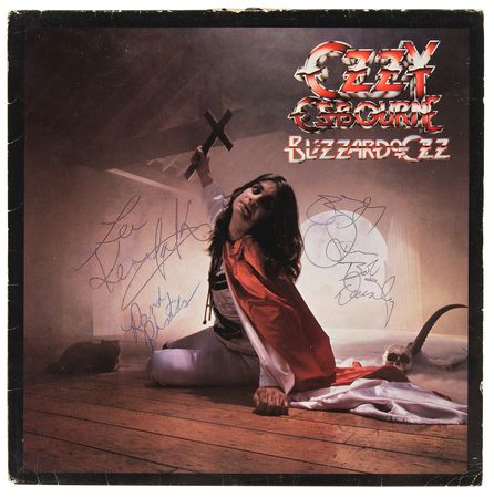 Lot #3589 Ozzy Osbourne Band-Signed Album - Blizzard of Ozz - Image 2