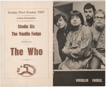 Lot #3302 The Who and Cream 1967 'Sundays at the Saville' Program - Image 3