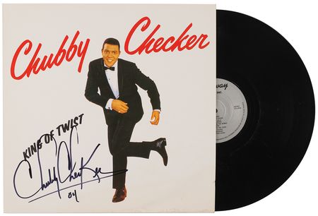 Lot #3430 Chubby Checker Signed Album - King of Twist - Image 2