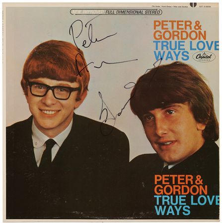 Lot #3453 Peter and Gordon Signed Album - True Love Ways - Image 1