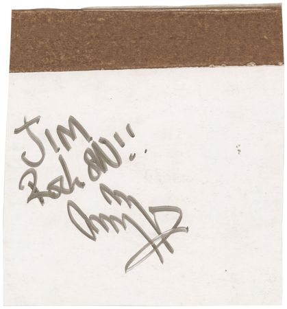 Lot #3345 Jimmy Page Signature