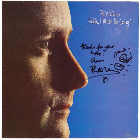 Lot #3598 Phil Collins Signed Album - Hello, I Must Be Going! - Image 1