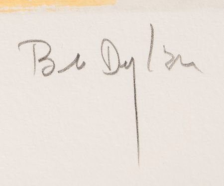 Lot #3201 Bob Dylan Massive Original Mixed Media Painting - 'Side Tracks' - Image 3