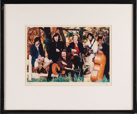 Lot #3502 Crosby, Stills, Nash, and Young Oversized Photograph Signed by Henry Diltz (Ltd. Ed. #5/200) - Image 1