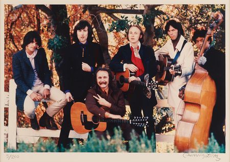 Lot #3502 Crosby, Stills, Nash, and Young Oversized Photograph Signed by Henry Diltz (Ltd. Ed. #5/200) - Image 2