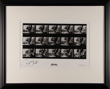Lot #3456 Carlos Santana Signed Oversized Photograph by Jim Marshall (Ltd. Ed. #84/500) - Image 1