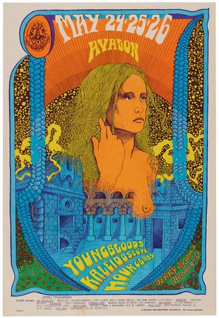 Lot #3467 The Youngbloods (3) Avalon Ballroom Concert Posters (14˝ x 20˝) - Image 2