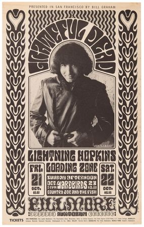Lot #3320 Grateful Dead 1966 Fillmore Concert