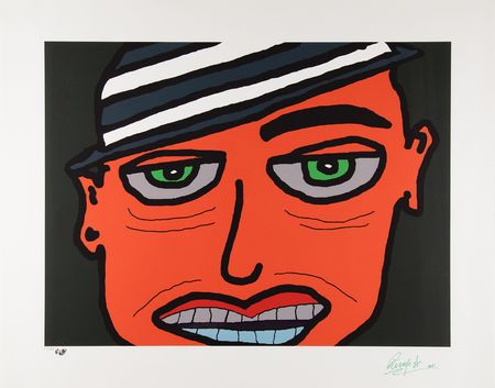 Lot #3196 Ringo Starr Signed Print - 'Hat Man' (Ltd. Ed. #61/100) (29˝ x 23˝) - Image 1