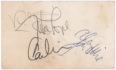 Lot #3413 Beach Boys Signatures - Image 1