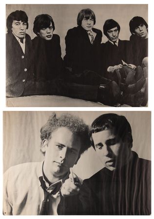 Lot #3290 Rolling Stones and Simon & Garfunkel (2) Oversized Posters (41? x 29?) - Image 1