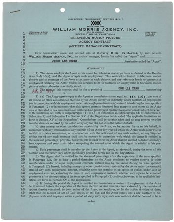 Lot #3396 Jerry Lee Lewis Document Signed - Image 2