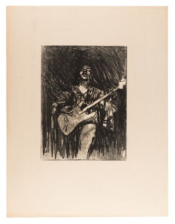 Lot #3250 Jimi Hendrix: George Pratt 'Voodoo Child: The Illustrated Legend of Jimi Hendrix' Artwork - Image 5