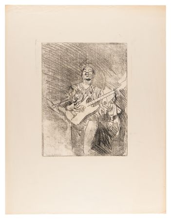 Lot #3250 Jimi Hendrix: George Pratt 'Voodoo Child: The Illustrated Legend of Jimi Hendrix' Artwork - Image 7