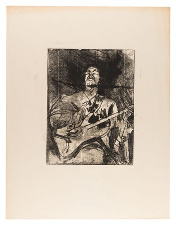 Lot #3250 Jimi Hendrix: George Pratt 'Voodoo Child: The Illustrated Legend of Jimi Hendrix' Artwork - Image 8