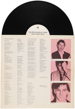 Lot #3620 Psychedelic Furs Signed Album - Talk Talk Talk - Image 2