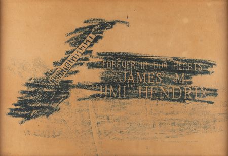 Lot #3240 Jimi Hendrix Headstone Rubbing - Image 2