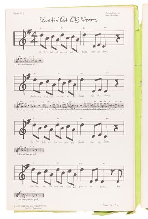 Lot #3369 Hoagy Carmichael's Music Shop Sheet Music Posters and Flexi-Disc Record - Image 4