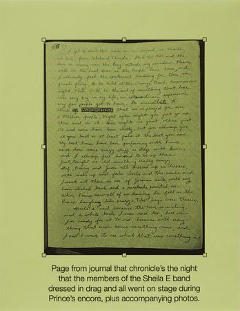 Lot #3651 Prince Purple Rain Tour Items - Rare VHS Christmas Video and (5) Drag Photographs of the Sheila E. Band - From the Collection of Susie Davis - Image 3