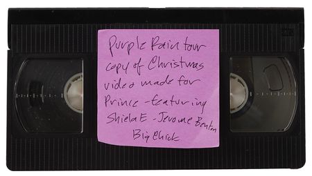 Lot #3651 Prince Purple Rain Tour Items - Rare VHS Christmas Video and (5) Drag Photographs of the Sheila E. Band - From the Collection of Susie Davis - Image 5