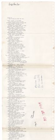 Lot #3652 Prince Purple Rain Tour Itinerary Documents - From the Collection of Susie Davis - Image 3