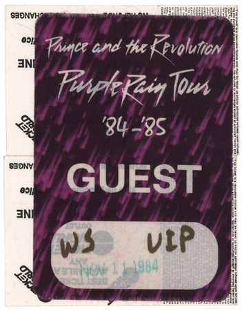 Lot #3648 Prince (7) Unused Purple Rain Tour Concert Tickets - From the Collection of Susie Davis - Image 2