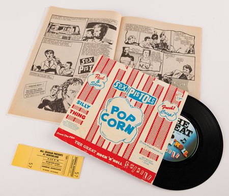 Lot #3585 Sex Pistols Unused Winterland Ballroom Ticket (January 14, 1978) - The Final Concert of the Sid Vicious Era - Image 1