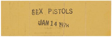 Lot #3585 Sex Pistols Unused Winterland Ballroom Ticket (January 14, 1978) - The Final Concert of the Sid Vicious Era - Image 3