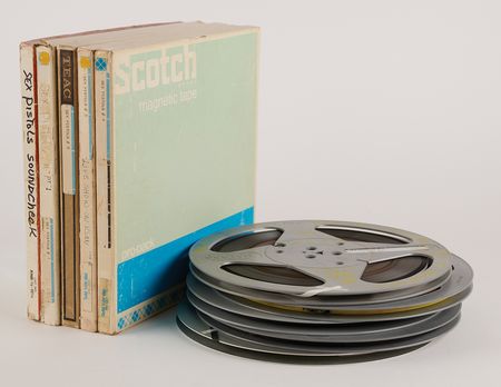 Lot #3582 Sex Pistols (5) Original 10.5-Inch Reel-to-Reel Tapes with Interviews and Soundchecks Dated to Their Final Concert - Winterland Ballroom, January 14, 1978 - Image 1