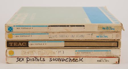 Lot #3582 Sex Pistols (5) Original 10.5-Inch Reel-to-Reel Tapes with Interviews and Soundchecks Dated to Their Final Concert - Winterland Ballroom, January 14, 1978 - Image 2