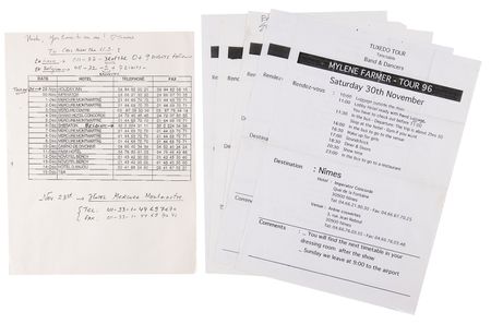 Lot #3675 Mylene Farmer 1996 France Tour Ephemera Collection - From the Collection of Susie Davis - Image 7