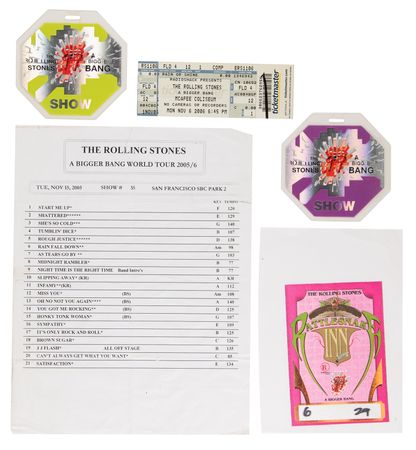 Lot #3276 Rolling Stones Tour Ephemera Collection (1989–2006) - From the Collection of Susie Davis - Image 3