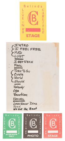 Lot #3595 Belinda Carlisle 1998 ?Good Heavens!? Tour Collection - From the Collection of Susie Davis - Image 3