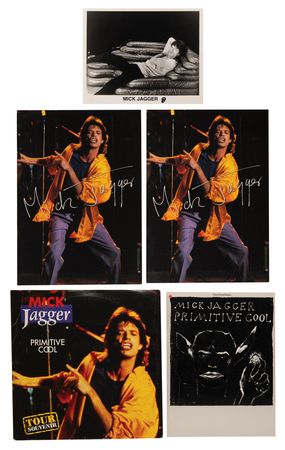 Lot #3259 Mick Jagger 1988 Australasian Tour Ephemera Collection with (4) Signed Christmas Cards - From the Collection of Susie Davis - Image 5