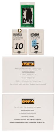Lot #3259 Mick Jagger 1988 Australasian Tour Ephemera Collection with (4) Signed Christmas Cards - From the Collection of Susie Davis - Image 6