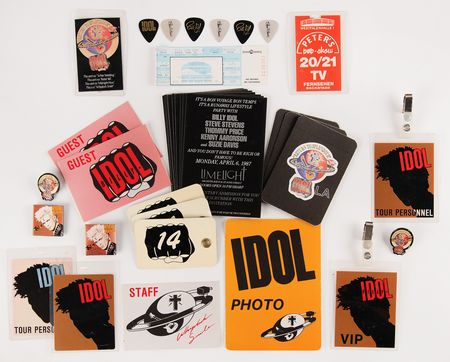 Lot #3611 Billy Idol 1987 Tour Ephemera Collection - From the Collection of Susie Davis - Image 6