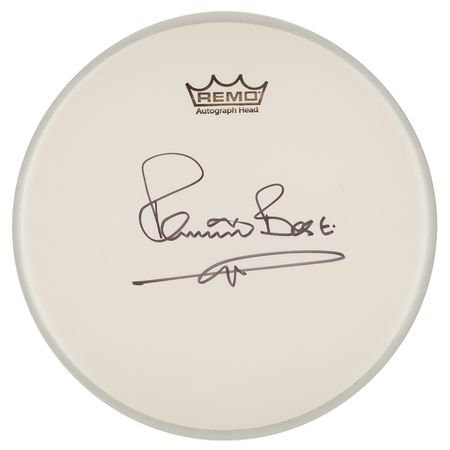 Lot #3161 Pete Best Signed Drum Head - Image 1