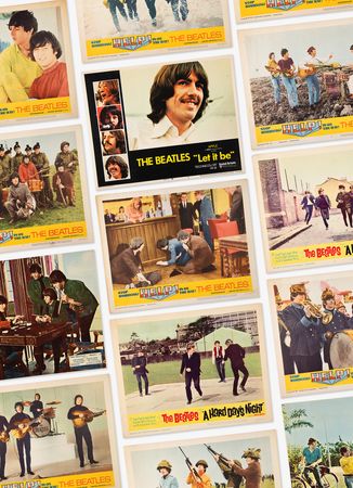 Lot #3133 Beatles (14) Lobby Cards for A Hard