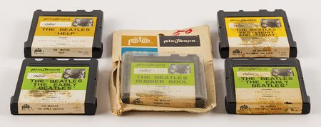 Lot #3135 Beatles (5) TwinTrack PlayTapes - Image 2