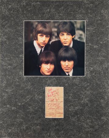 Lot #3010 Beatles Signatures (c. 1963) - Image 1